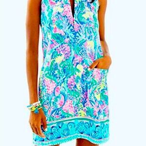 Lilly Pulitzer Kelby Shift Dress Mermaid Cove 8